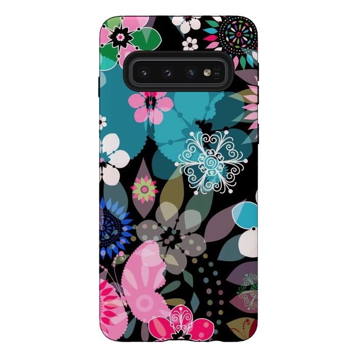 Galaxy S10 StrongFit Seamless Patterns with Flowers XII by ArtsCase