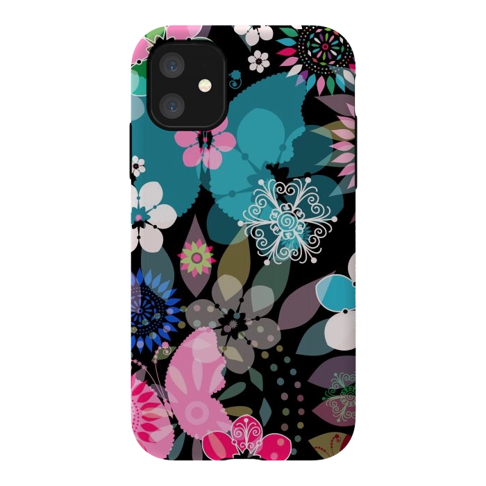 iPhone 11 StrongFit Seamless Patterns with Flowers XII by ArtsCase