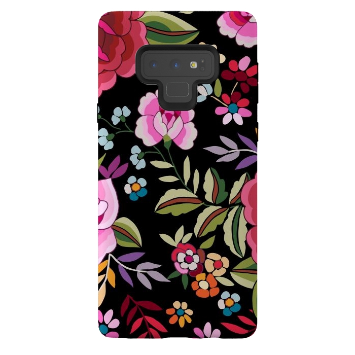Galaxy Note 9 StrongFit Sweet Pink Flowers by ArtsCase