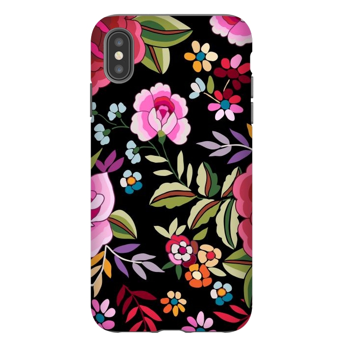 iPhone Xs Max StrongFit Sweet Pink Flowers by ArtsCase