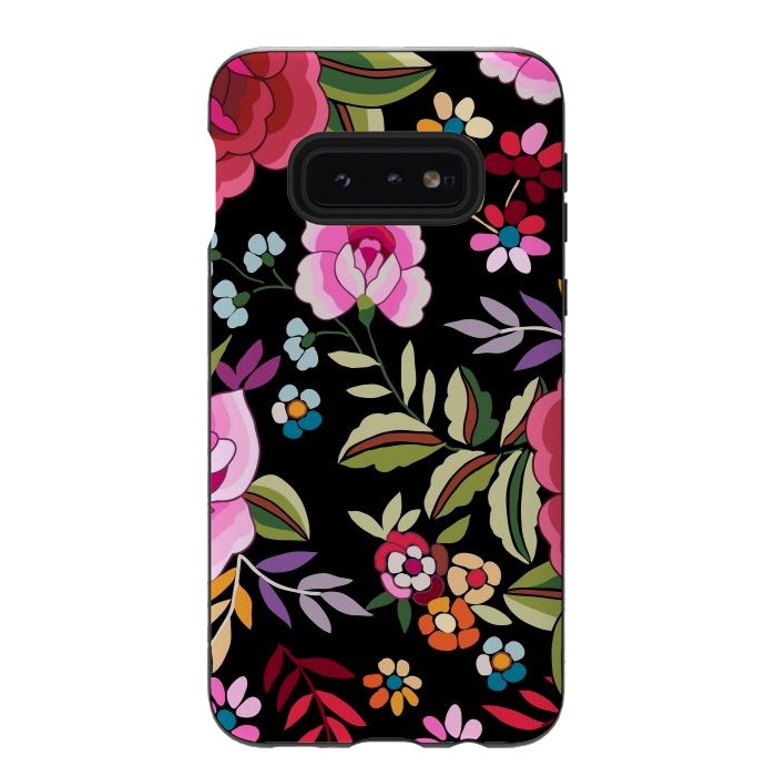 Galaxy S10e StrongFit Sweet Pink Flowers by ArtsCase