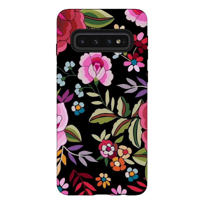 Galaxy S10 StrongFit Sweet Pink Flowers by ArtsCase