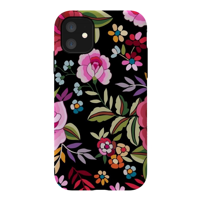 iPhone 11 StrongFit Sweet Pink Flowers by ArtsCase
