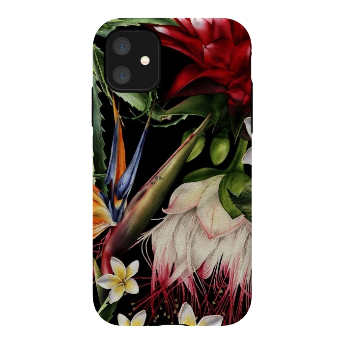 iPhone 11 StrongFit Tropical Design Flowers 000 by ArtsCase