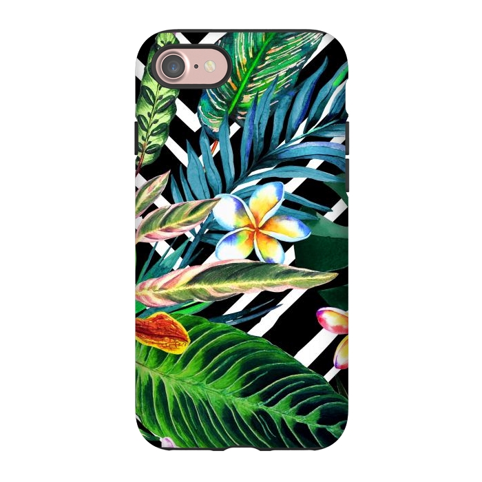 iPhone 7 StrongFit Tropical Design Flowers by ArtsCase