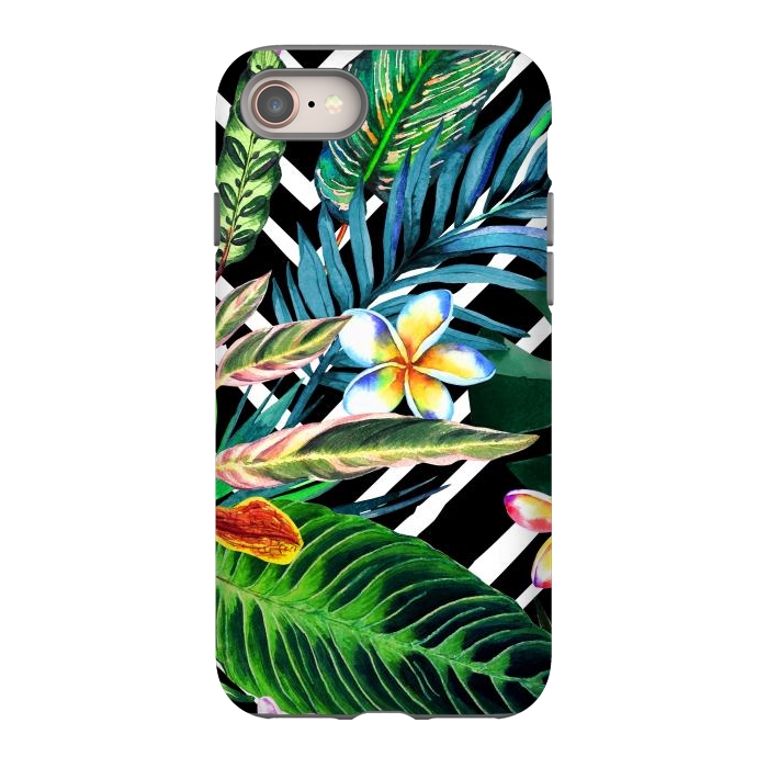 iPhone 8 StrongFit Tropical Design Flowers by ArtsCase