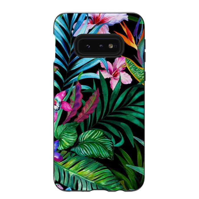 Galaxy S10e StrongFit Tropical Exotic Pattern by ArtsCase