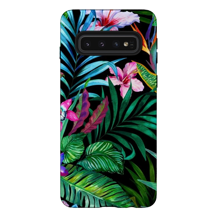 Galaxy S10 StrongFit Tropical Exotic Pattern by ArtsCase