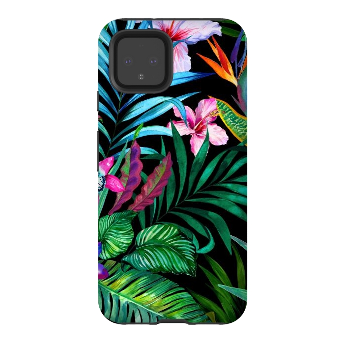 Pixel 4 StrongFit Tropical Exotic Pattern by ArtsCase