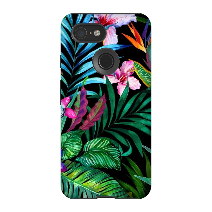 Pixel 3 StrongFit Tropical Exotic Pattern by ArtsCase