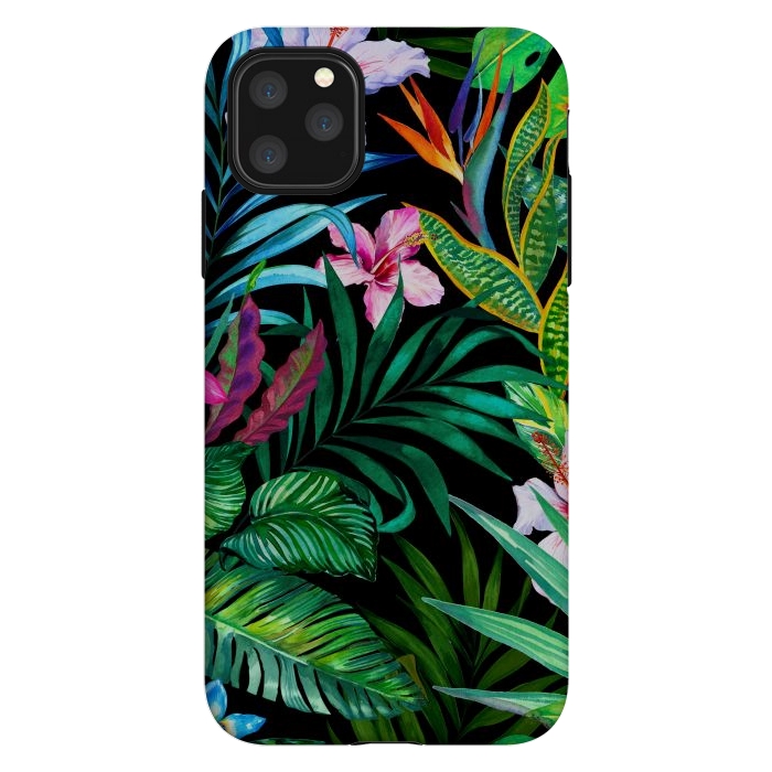 iPhone 11 Pro Max StrongFit Tropical Exotic Pattern by ArtsCase