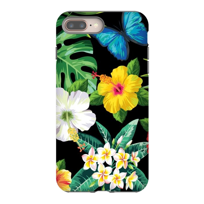 iPhone 7 plus StrongFit Tropical Flowers 1 by ArtsCase