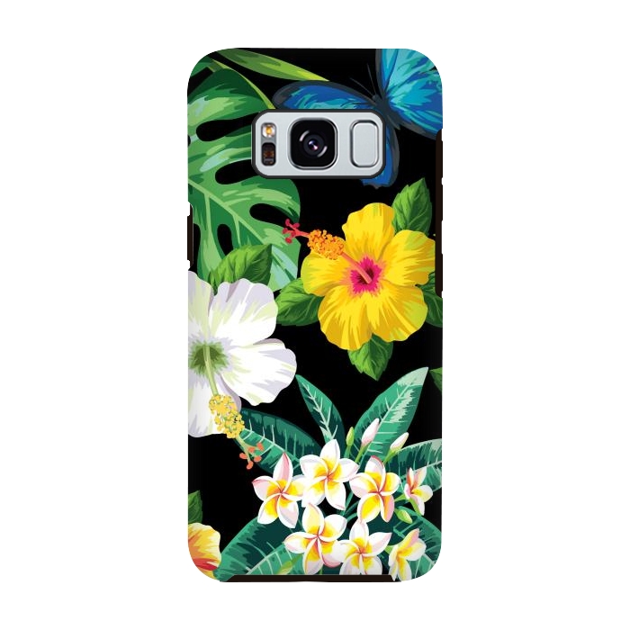 Galaxy S8 StrongFit Tropical Flowers 1 by ArtsCase