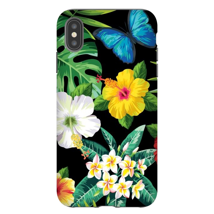 iPhone Xs Max StrongFit Tropical Flowers 1 by ArtsCase
