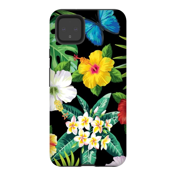 Pixel 4XL StrongFit Tropical Flowers 1 by ArtsCase