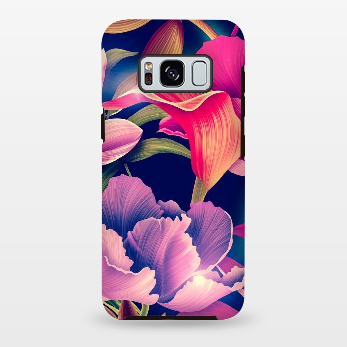 Galaxy S8 plus StrongFit Tropical Flowers XVII by ArtsCase