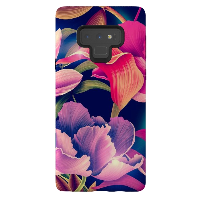 Galaxy Note 9 StrongFit Tropical Flowers XVII by ArtsCase
