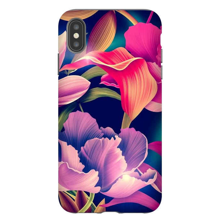 iPhone Xs Max StrongFit Tropical Flowers XVII by ArtsCase