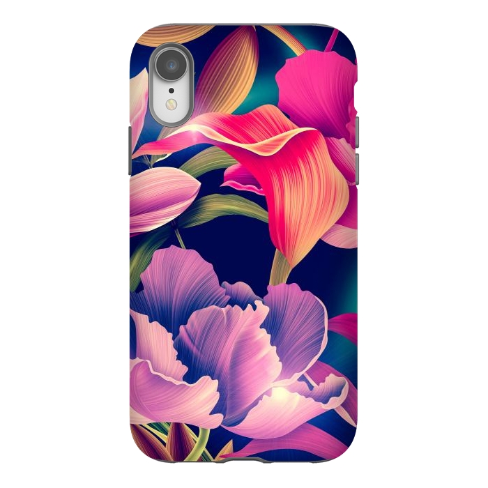 iPhone Xr StrongFit Tropical Flowers XVII by ArtsCase