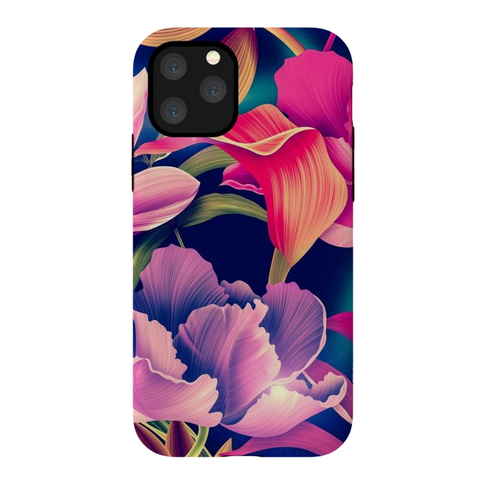 iPhone 11 Pro StrongFit Tropical Flowers XVII by ArtsCase