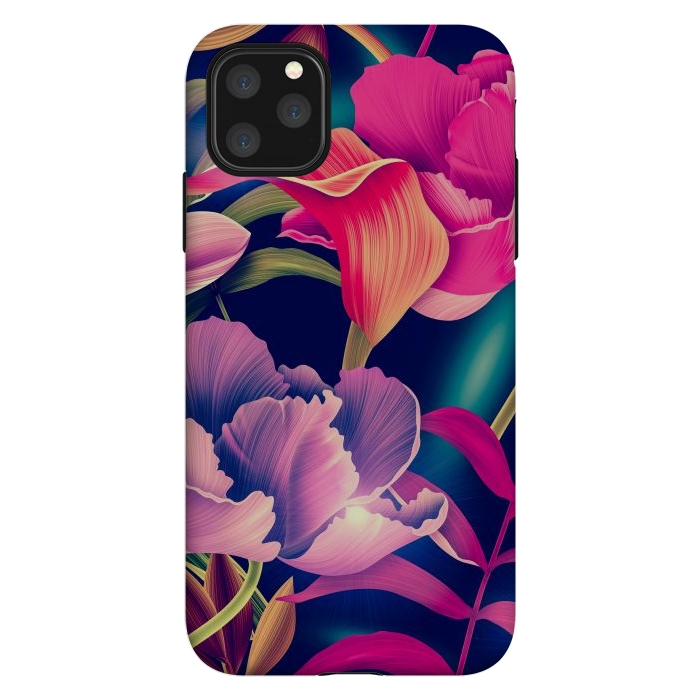 iPhone 11 Pro Max StrongFit Tropical Flowers XVII by ArtsCase
