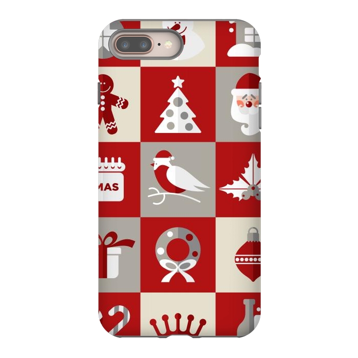 iPhone 7 plus StrongFit Christmas Design Icons by ArtsCase