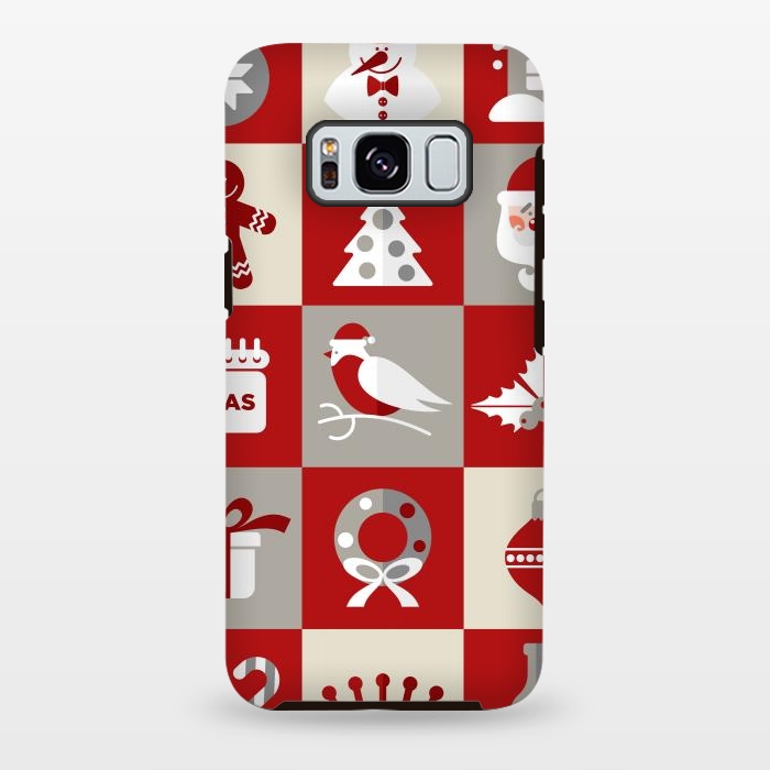 Galaxy S8 plus StrongFit Christmas Design Icons by ArtsCase