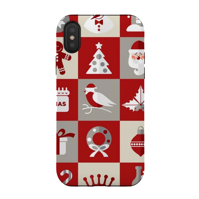 iPhone Xs / X StrongFit Christmas Design Icons by ArtsCase