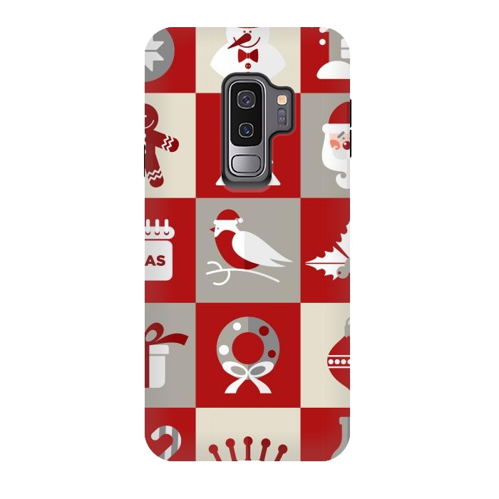 Galaxy S9 plus StrongFit Christmas Design Icons by ArtsCase
