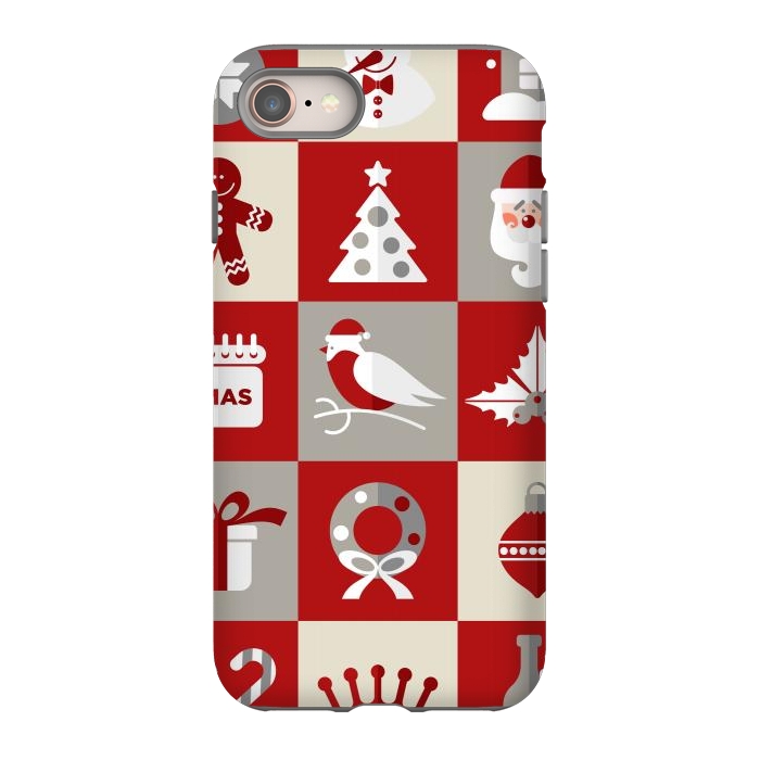 iPhone 8 StrongFit Christmas Design Icons by ArtsCase