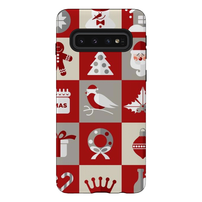 Galaxy S10 StrongFit Christmas Design Icons by ArtsCase