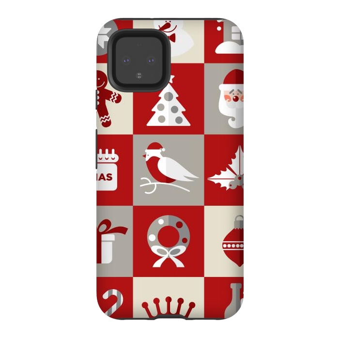 Pixel 4 StrongFit Christmas Design Icons by ArtsCase