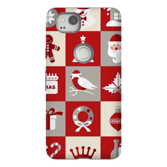 Pixel 2 StrongFit Christmas Design Icons by ArtsCase