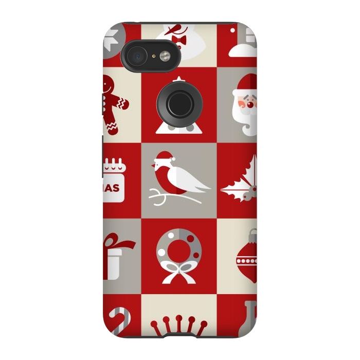 Pixel 3 StrongFit Christmas Design Icons by ArtsCase