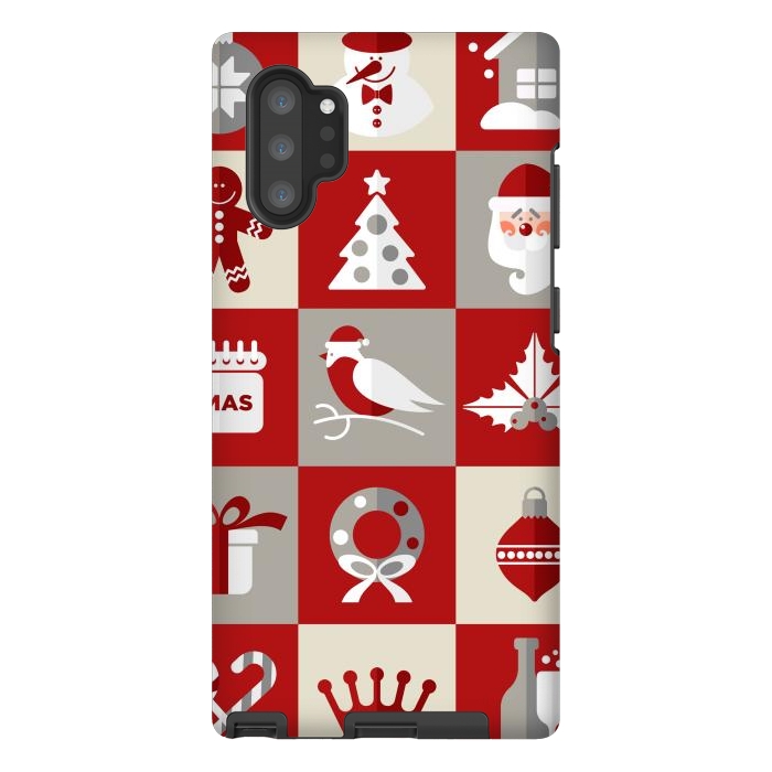 Galaxy Note 10 plus StrongFit Christmas Design Icons by ArtsCase