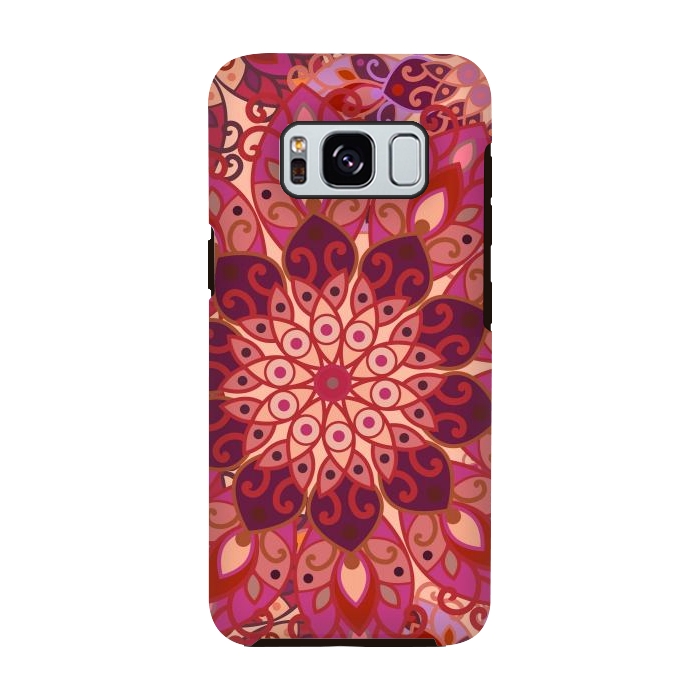 Galaxy S8 StrongFit Colorful Mandala Pattern II by ArtsCase