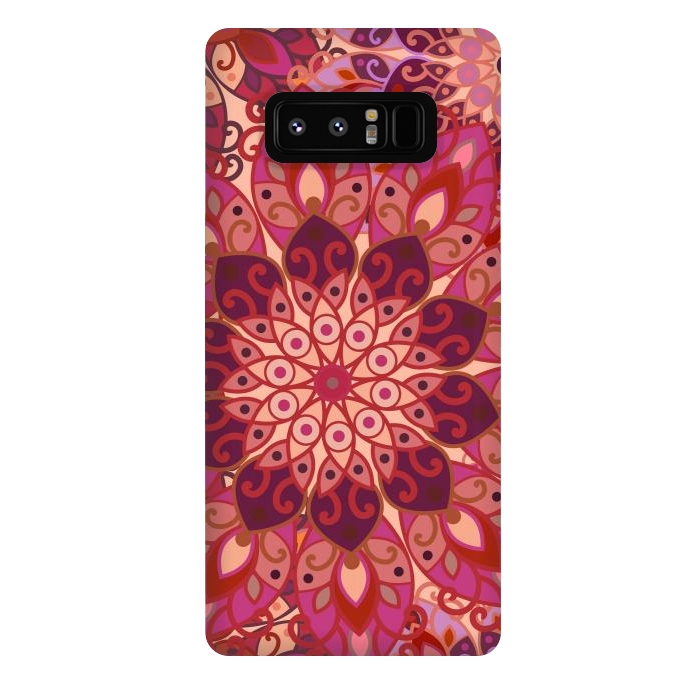 Galaxy Note 8 StrongFit Colorful Mandala Pattern II by ArtsCase