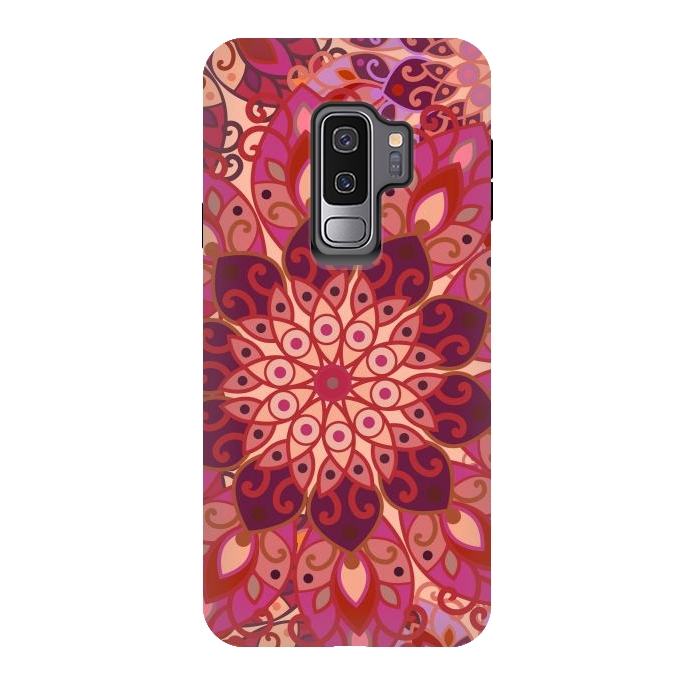 Galaxy S9 plus StrongFit Colorful Mandala Pattern II by ArtsCase