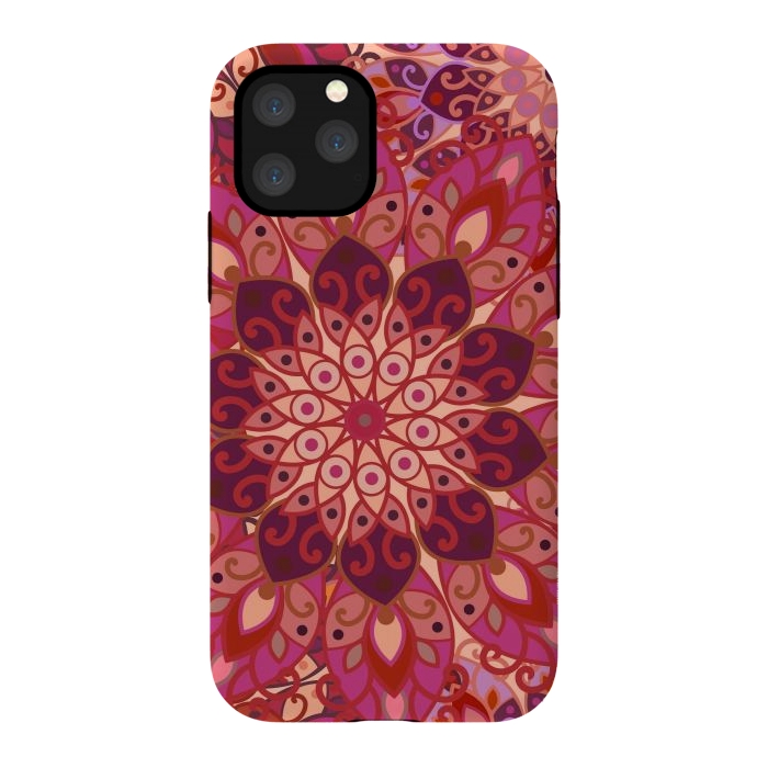 iPhone 11 Pro StrongFit Colorful Mandala Pattern II by ArtsCase