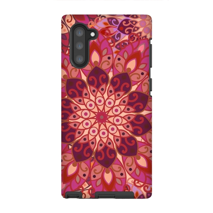 Galaxy Note 10 StrongFit Colorful Mandala Pattern II by ArtsCase