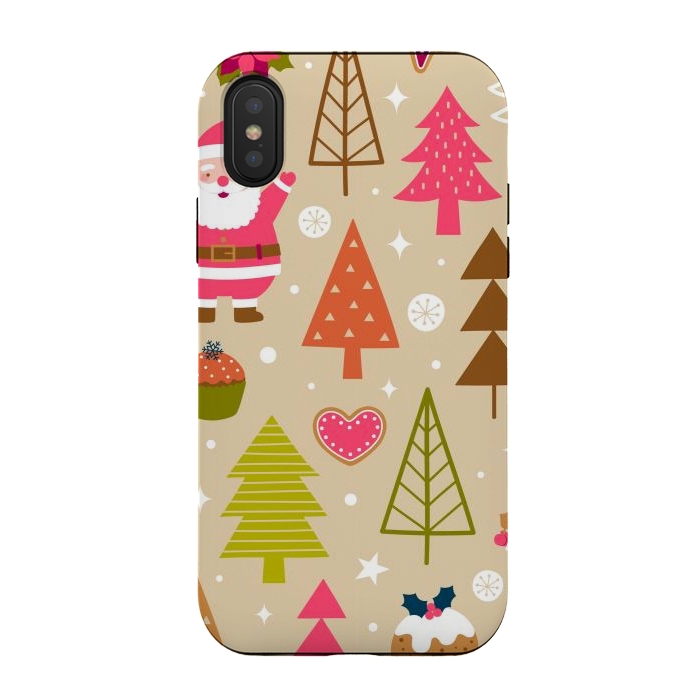 iPhone Xs / X StrongFit Cute Santa Claus by ArtsCase