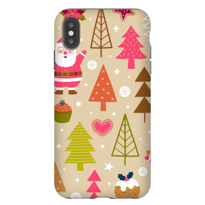 iPhone Xs Max StrongFit Cute Santa Claus by ArtsCase