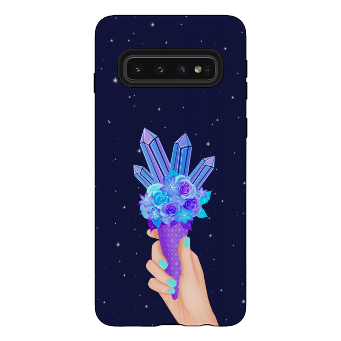 Galaxy S10 StrongFit Crystal ice cream by Jms