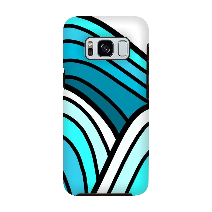 Galaxy S8 StrongFit 3 waves of the ocean by Steve Wade (Swade)