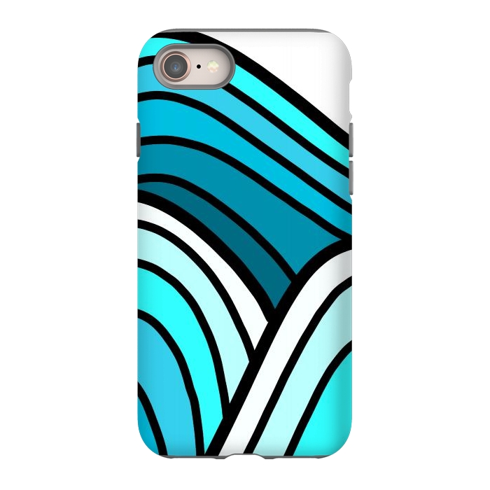 iPhone 8 StrongFit 3 waves of the ocean by Steve Wade (Swade)