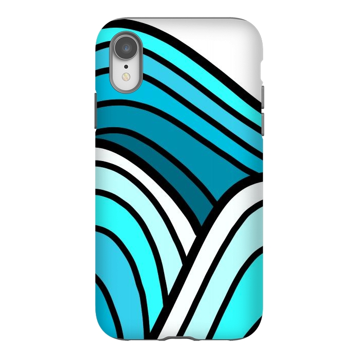 iPhone Xr StrongFit 3 waves of the ocean by Steve Wade (Swade)