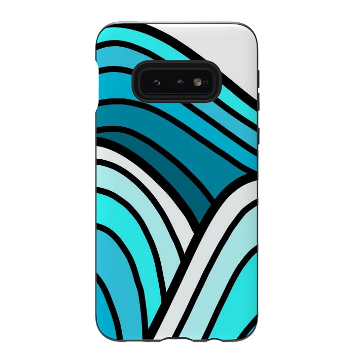 Galaxy S10e StrongFit 3 waves of the ocean by Steve Wade (Swade)