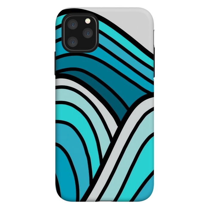 iPhone 11 Pro Max StrongFit 3 waves of the ocean by Steve Wade (Swade)