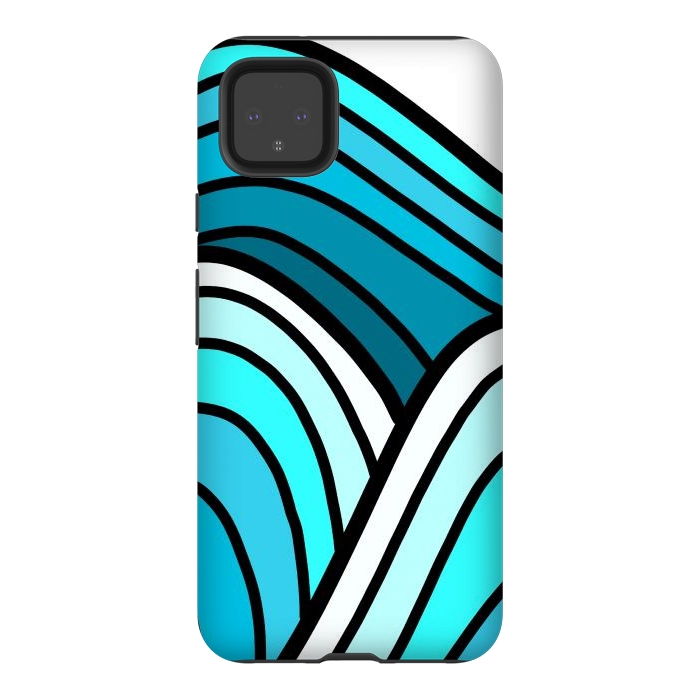 Pixel 4XL StrongFit 3 waves of the ocean by Steve Wade (Swade)
