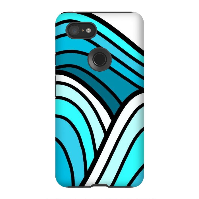 Pixel 3XL StrongFit 3 waves of the ocean by Steve Wade (Swade)